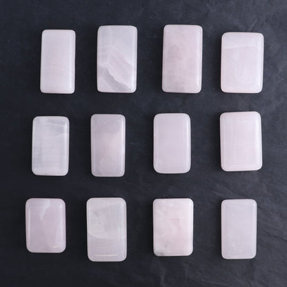Pink Mangano Calcite Rectangles Set of 12