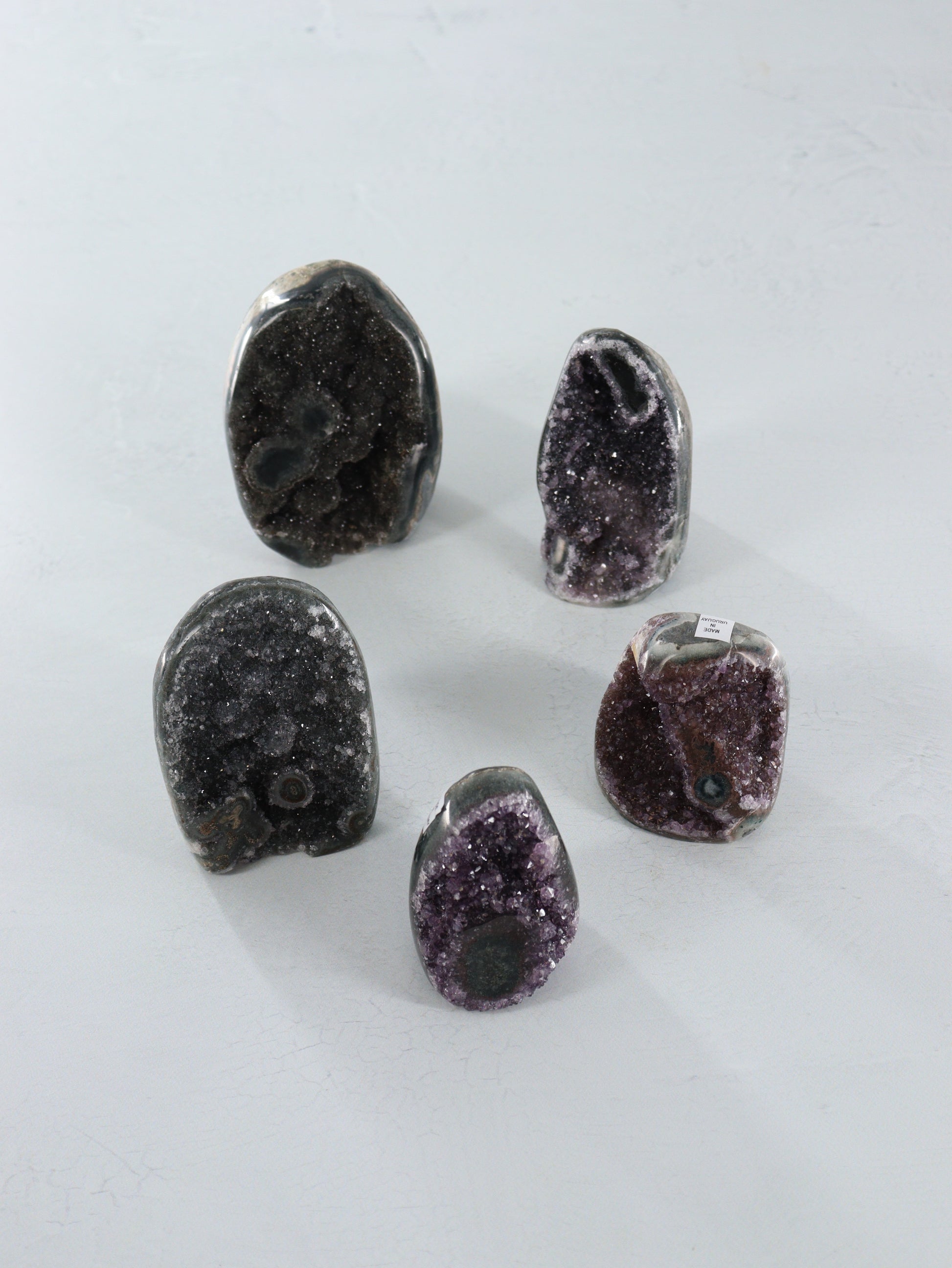 Amethyst Cut Base set of 5 - Expert Vendor of Wholesale Crystals