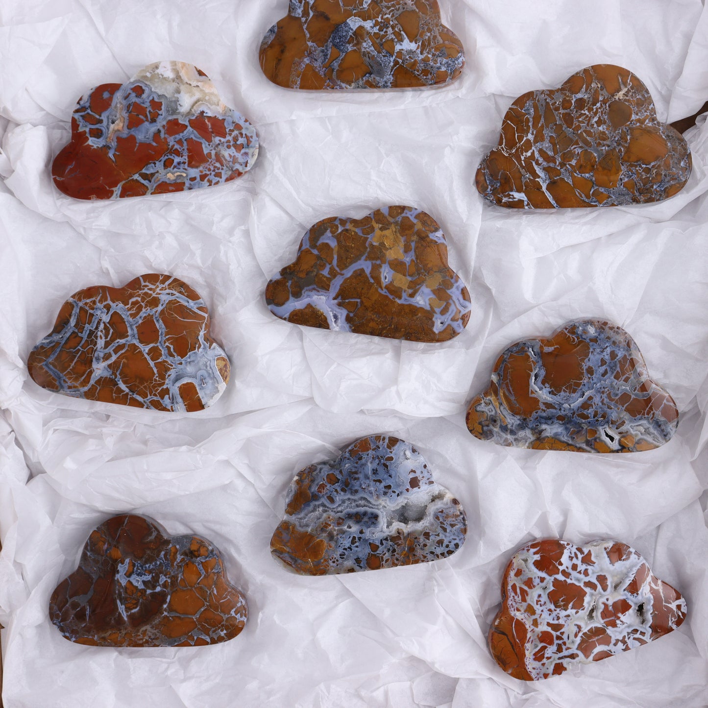 Brecciated Jasper Clouds Set of 11