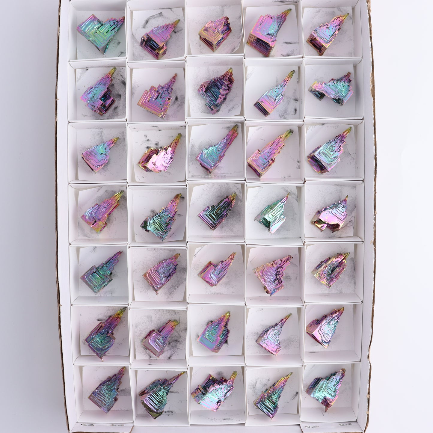 Bismuth Flat of 35 - Expert Wholesale and Supplier of Wholesale Crystals & Bulk Gemstones, ["Bismuth"]