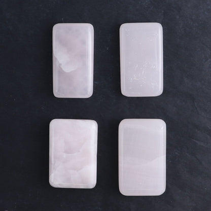 Pink Mangano Calcite Rectangles Set of 12