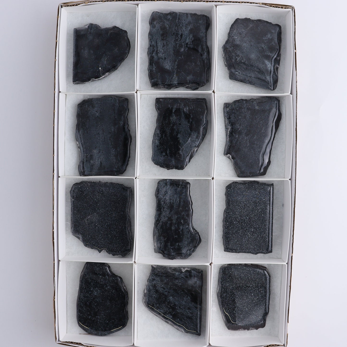 Specularite Flat of 12 - Expert Wholesale and Supplier of Wholesale Crystals & Bulk Gemstones, ["flat","Flats","Specularite","United States"]