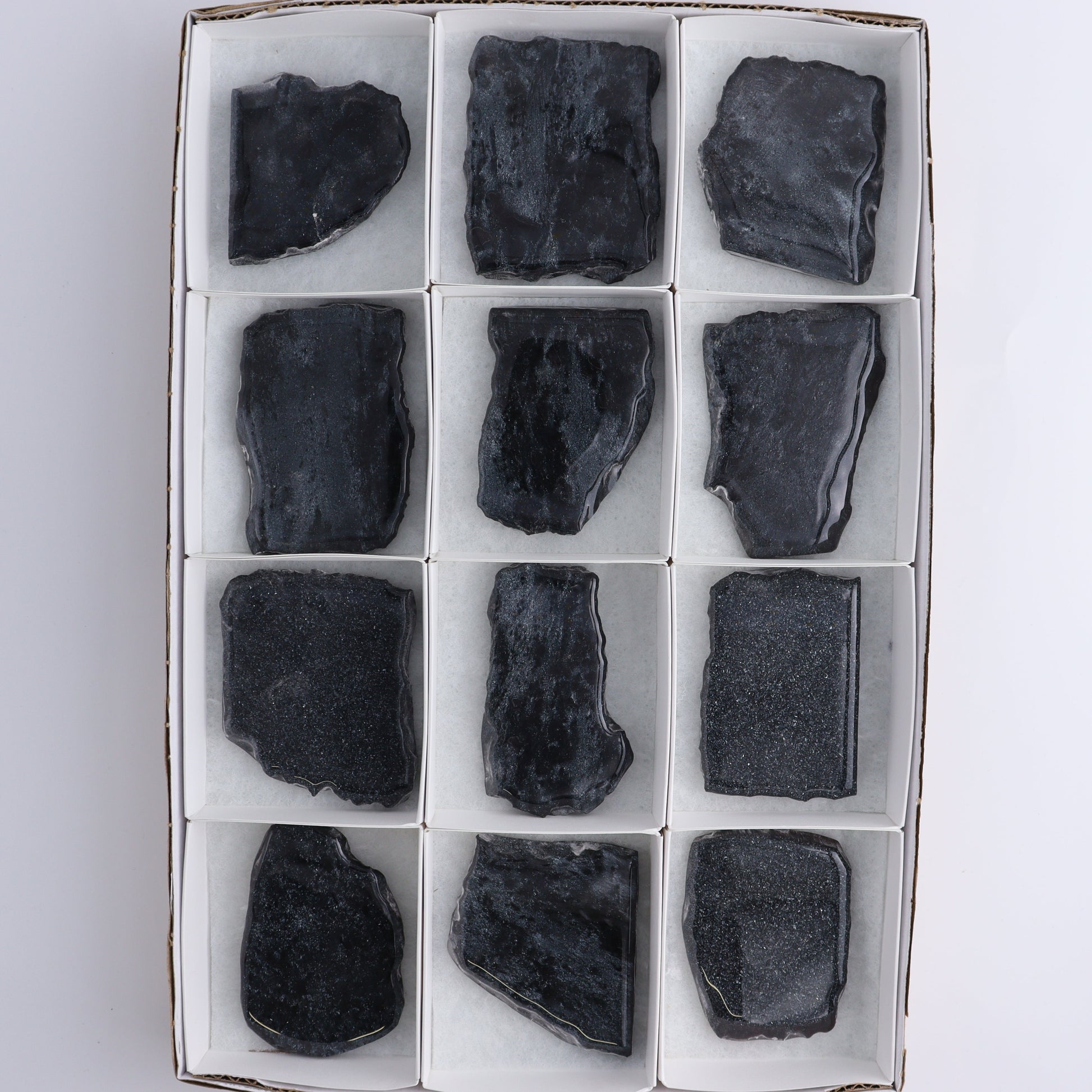 Specularite Flat of 12 - Expert Wholesale and Supplier of Wholesale Crystals & Bulk Gemstones, ["flat","Flats","Specularite","United States"]