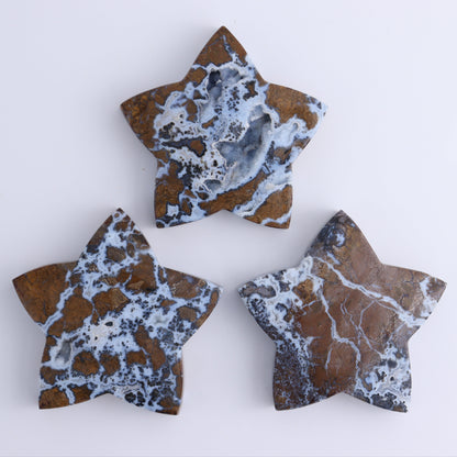 Brecciated Jasper Stars Set of 6 - Expert Wholesale and Supplier of Wholesale Crystals & Bulk Gemstones, ["Brecciated Jasper","Indonesia","stars"]