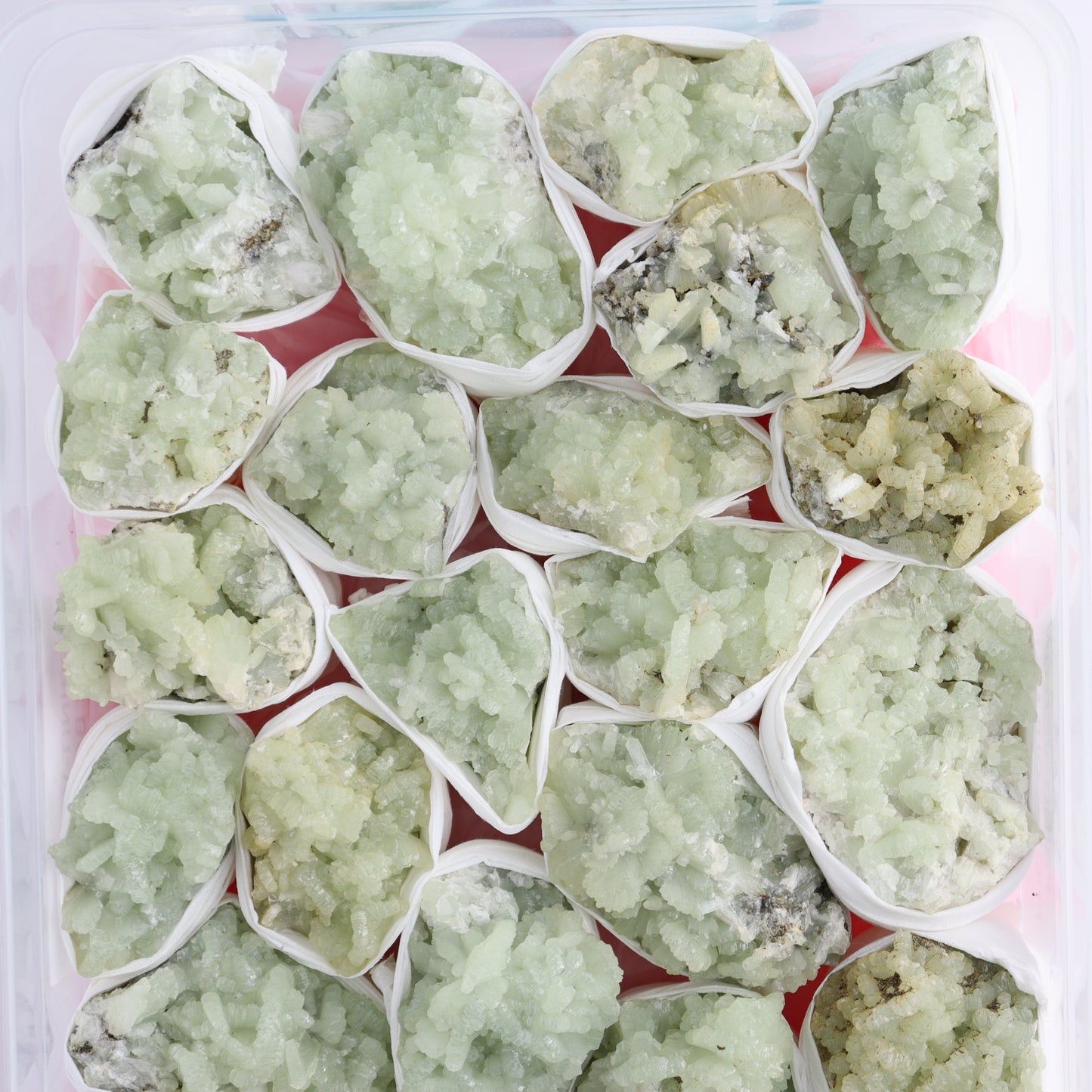 Prehnite Flat from Morocco - Expert Wholesale and Supplier of Wholesale Crystals & Bulk Gemstones, ["Clusters","Flats","Morocco","Prehnite"]