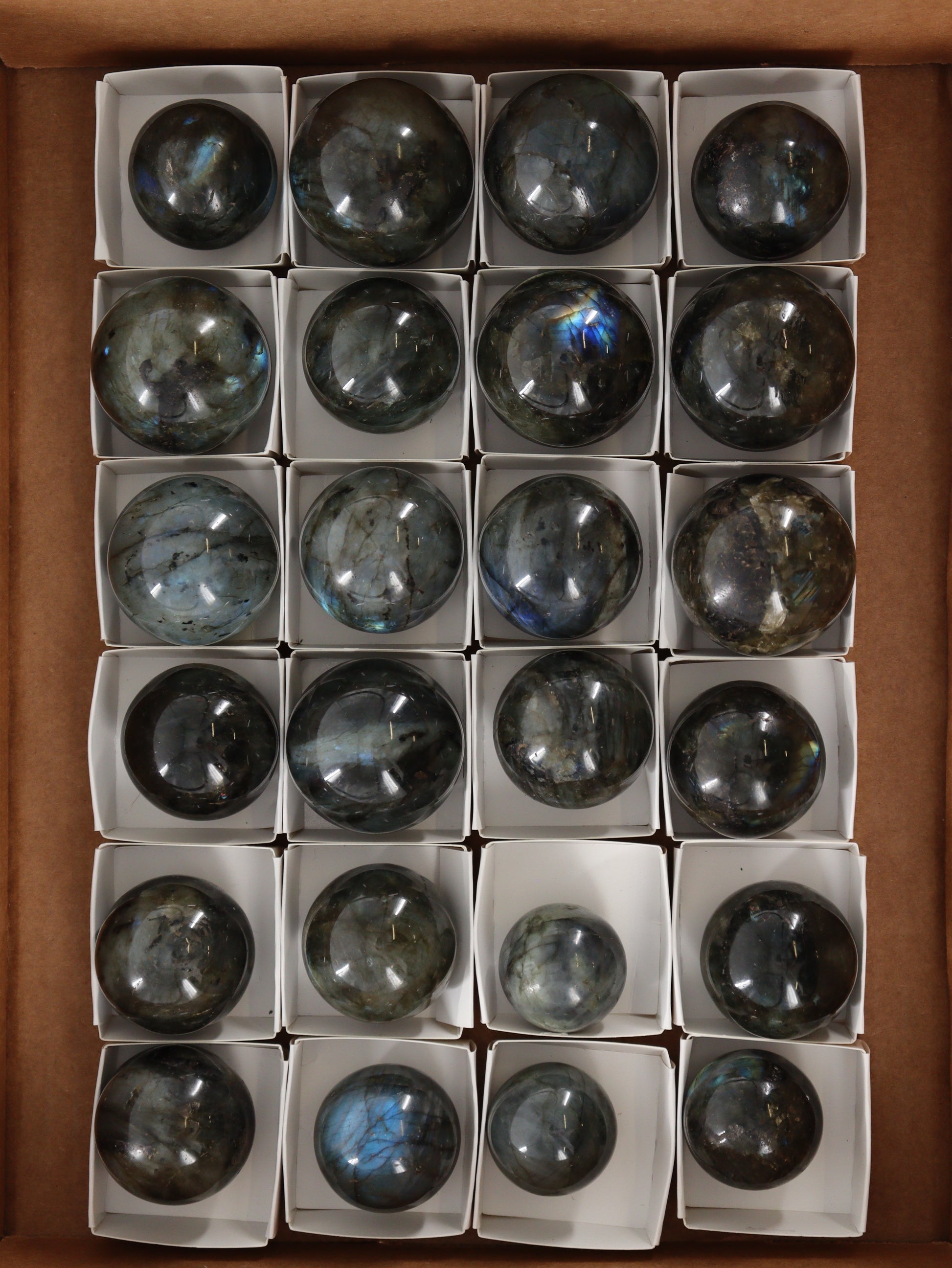 Labradorite Spheres Flat - Expert Wholesale and Supplier of Wholesale Crystals & Bulk Gemstones, []