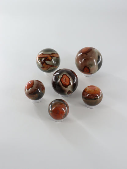Polychrome Jasper Spheres Set of 6 - Expert Wholesale and Supplier of Wholesale Crystals & Bulk Gemstones, []