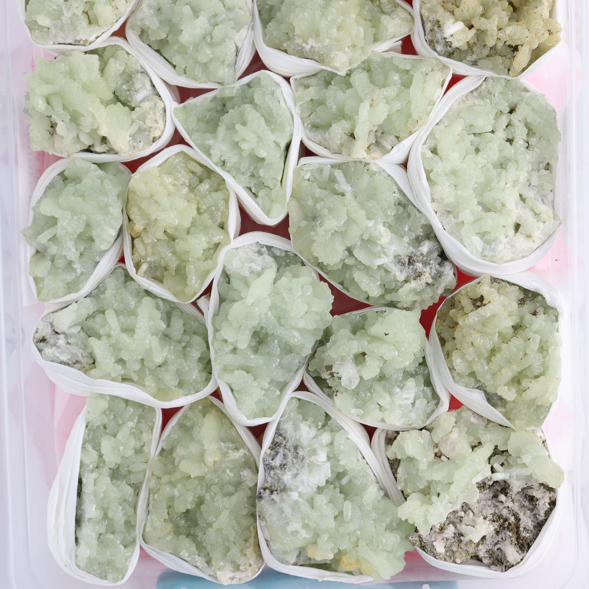 Prehnite Flat from Morocco - Expert Wholesale and Supplier of Wholesale Crystals & Bulk Gemstones, ["Clusters","Flats","Morocco","Prehnite"]