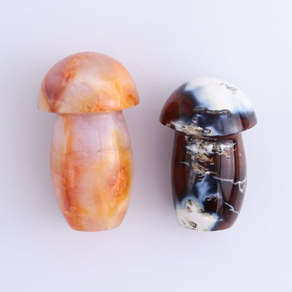 Carnelian Mushrooms Set of 9 - Expert Wholesale and Supplier of Wholesale Crystals & Bulk Gemstones, ["carnelian","Madagascar","Mushrooms"]