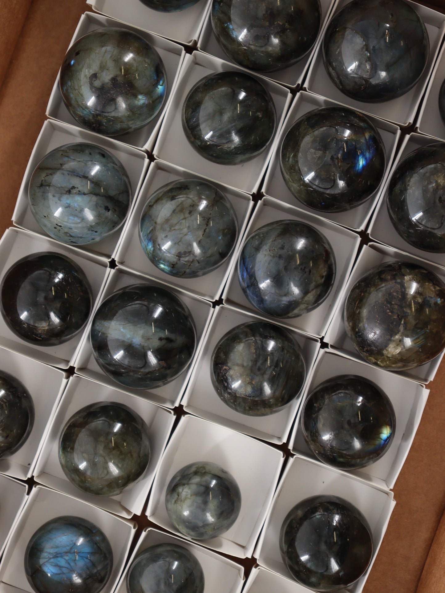 Labradorite Spheres Flat - Expert Wholesale and Supplier of Wholesale Crystals & Bulk Gemstones, []