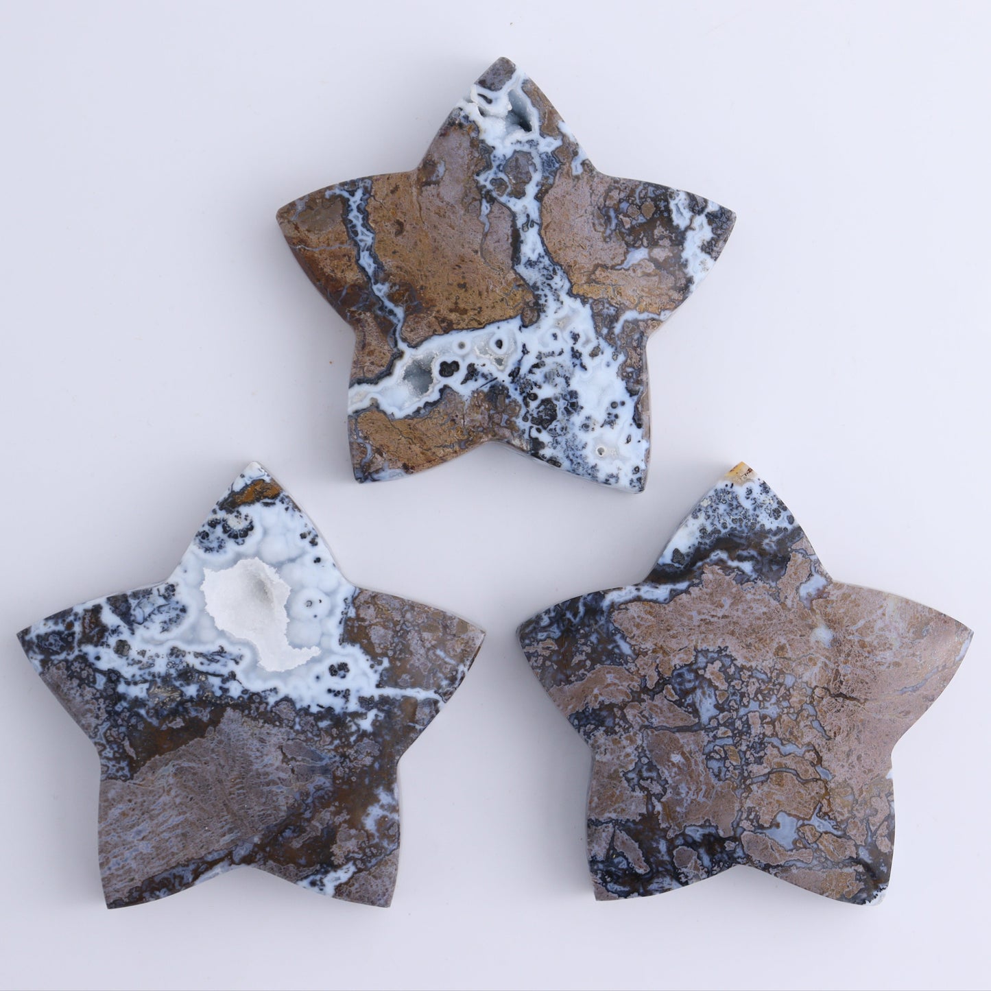 Brecciated Jasper Stars Set of 6 - Expert Wholesale and Supplier of Wholesale Crystals & Bulk Gemstones, ["Brecciated Jasper","Indonesia","stars"]