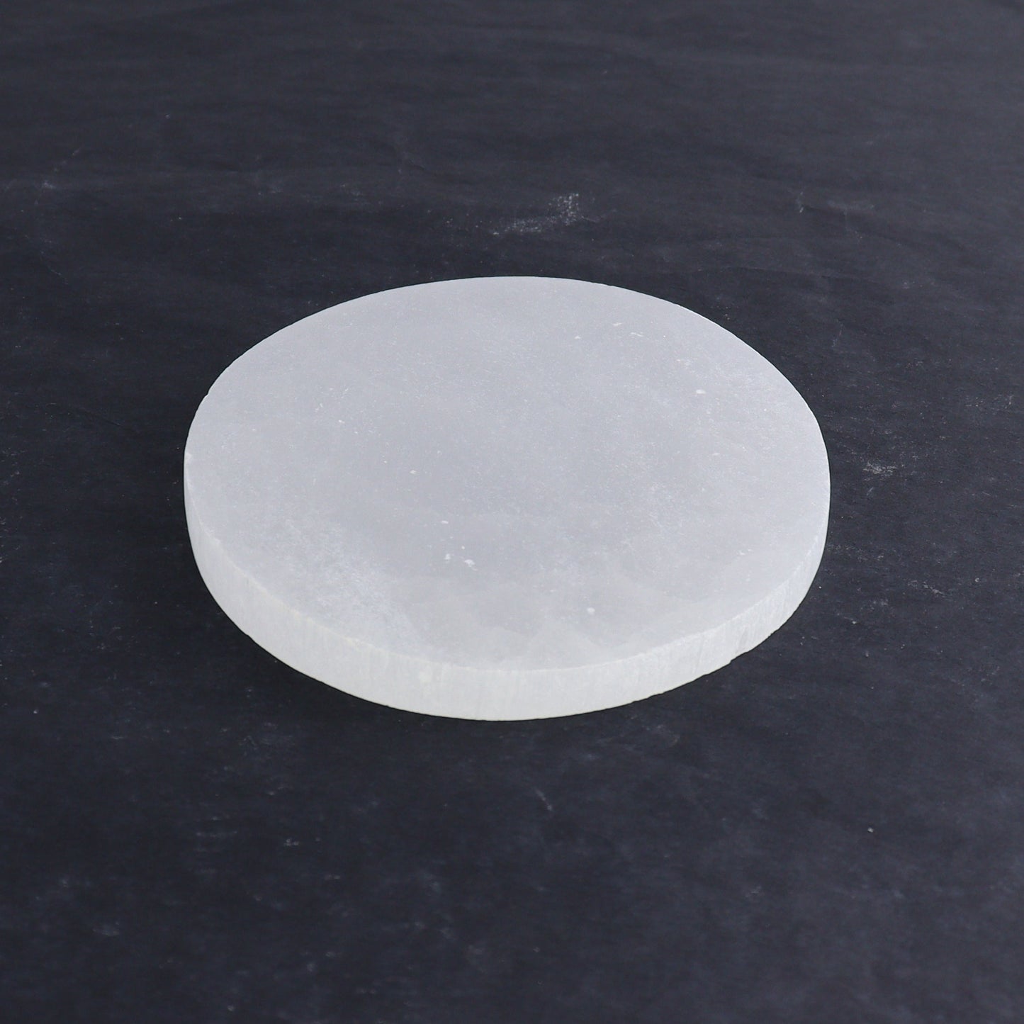One Selenite (Satin Spar) Round Charging Plate - Expert Wholesale and Supplier of Wholesale Crystals & Bulk Gemstones, ["close_30","Morocco","Round Dish","Selenite"]