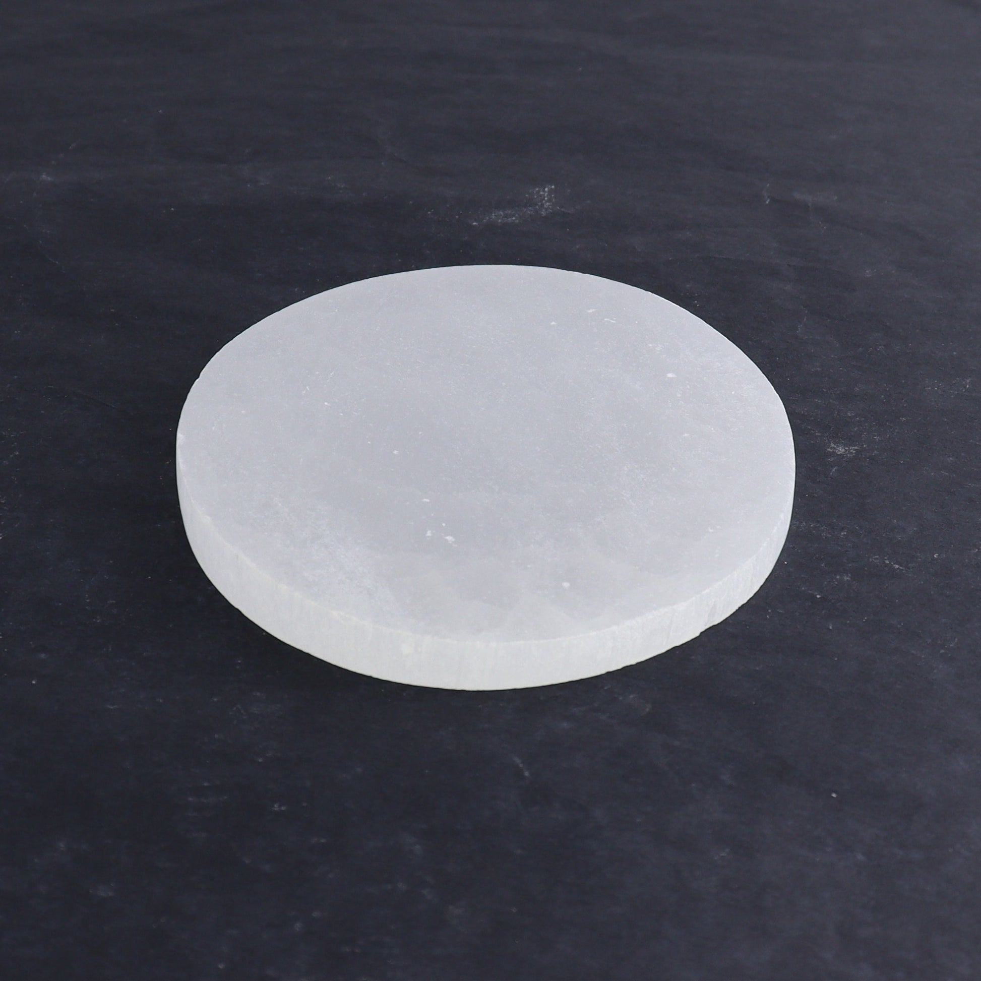 One Selenite (Satin Spar) Round Charging Plate - Expert Wholesale and Supplier of Wholesale Crystals & Bulk Gemstones, ["close_30","Morocco","Round Dish","Selenite"]