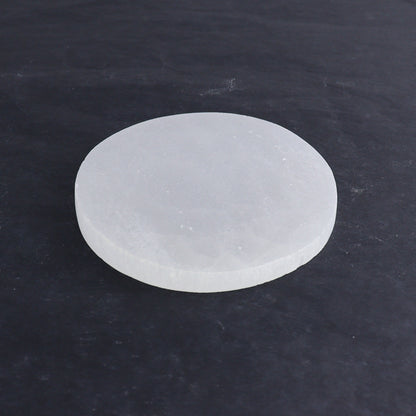 One Selenite (Satin Spar) Round Charging Plate - Expert Wholesale and Supplier of Wholesale Crystals & Bulk Gemstones, ["close_30","Morocco","Round Dish","Selenite"]