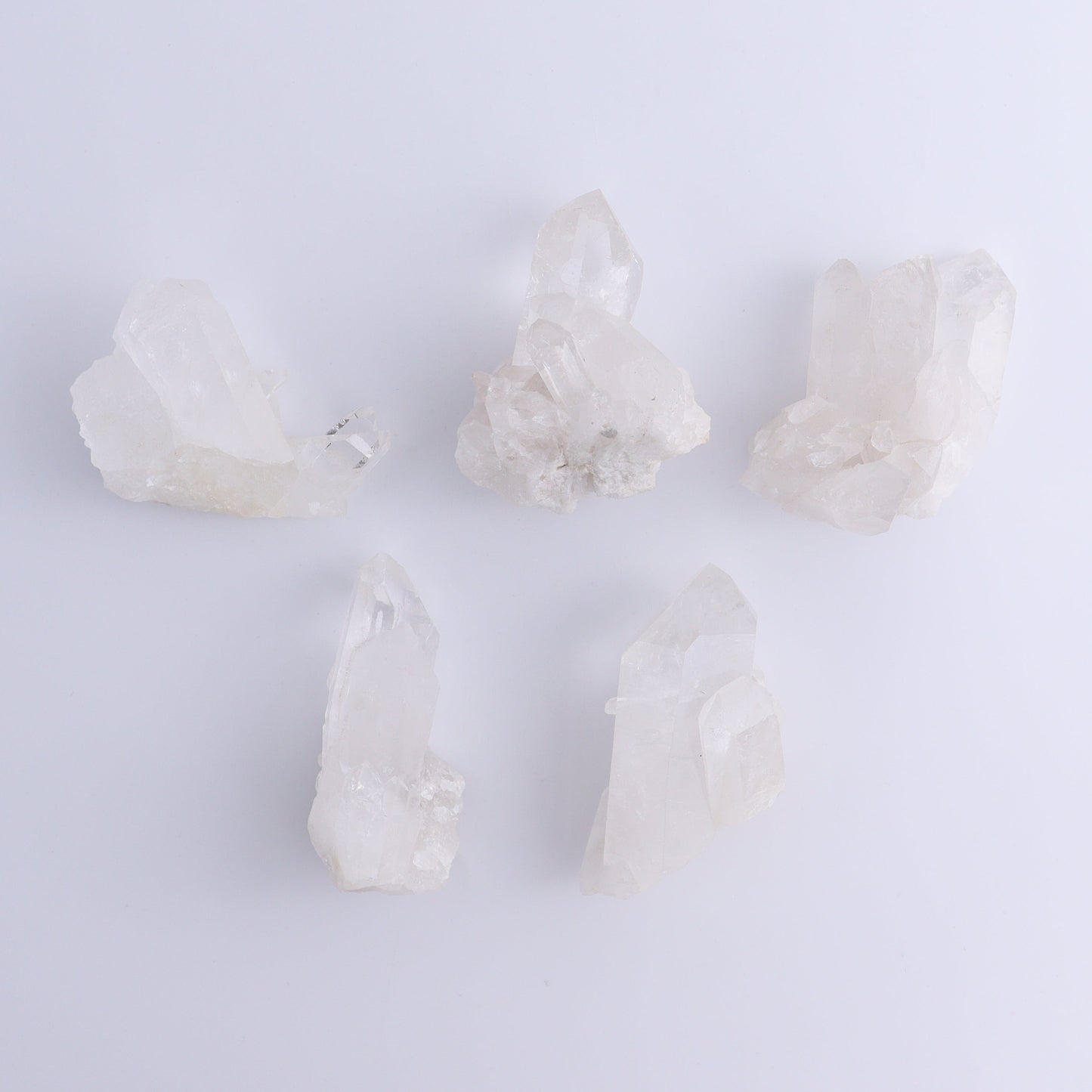 Quartz Clusters Set of 5 - Expert Wholesale and Supplier of Wholesale Crystals & Bulk Gemstones, ["Clusters","Freeform","Freeforms","Quartz"]