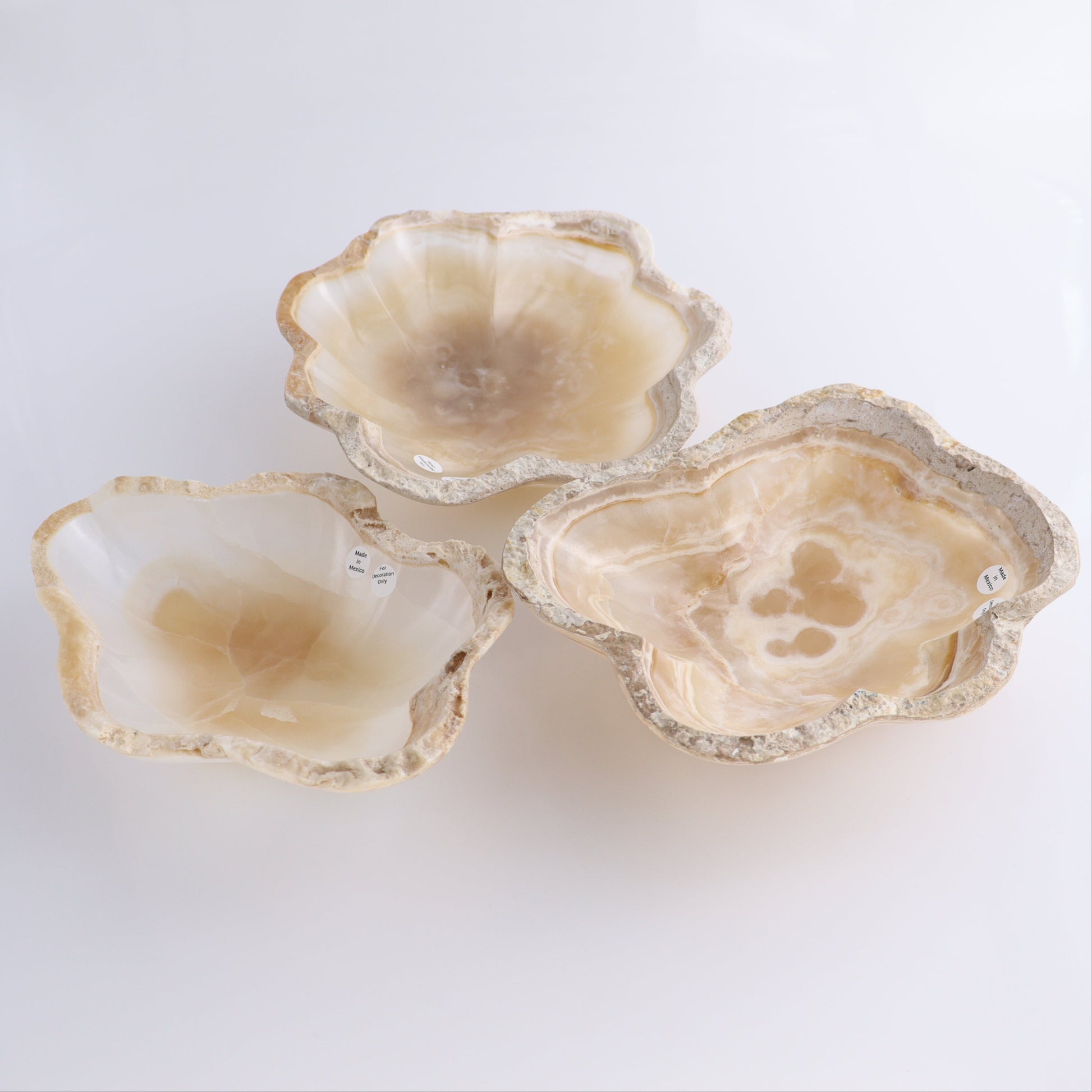 Onyx Bowl Set of 3 - Expert Wholesale and Supplier of Wholesale Crystals & Bulk Gemstones, ["Bowls","Mexico","onyx"]