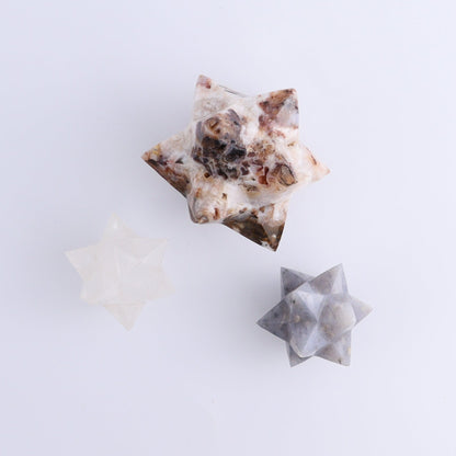 Mixed Stones Stars Set of 15 - Expert Wholesale and Supplier of Wholesale Crystals & Bulk Gemstones, ["jasper","Quartz","Rose Quartz","stars"]