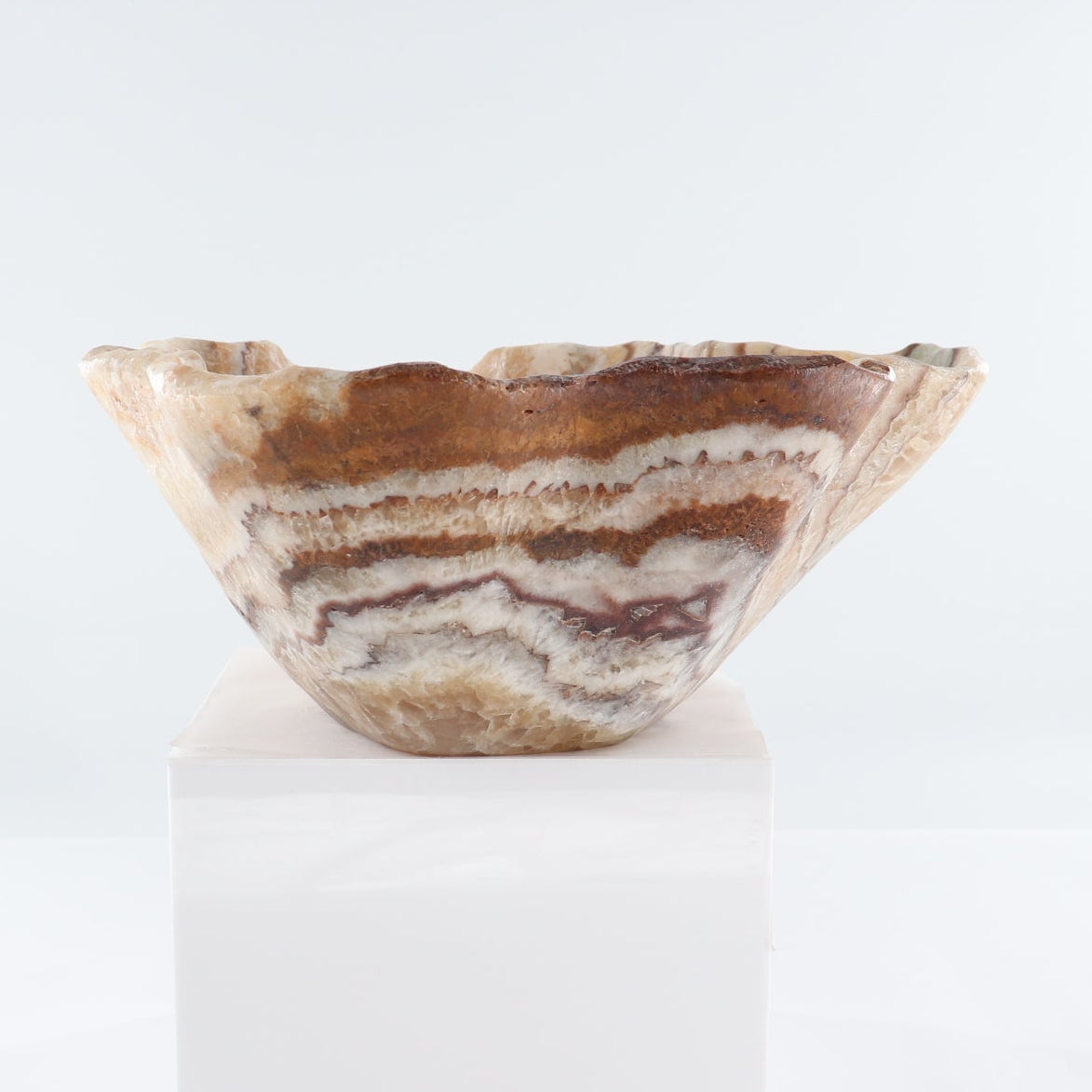Mexican Onyx/Calcite Bowl 16"