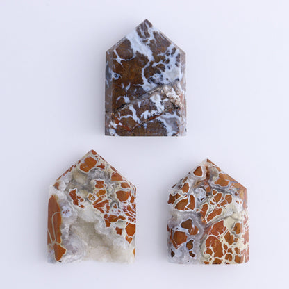Brecciated Jasper Towers Set of 11 - Expert Wholesale and Supplier of Wholesale Crystals & Bulk Gemstones, ["Brecciated Jasper","Indonesia","Towers"]