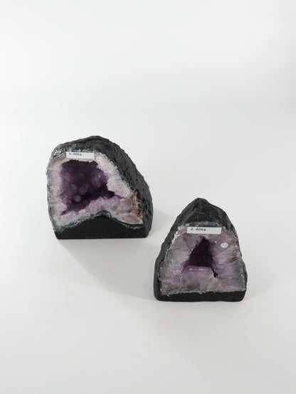 Amethyst Cathedrals Set of 2 - Expert Supplier of Wholesale Crystals & Bulk Gemstones