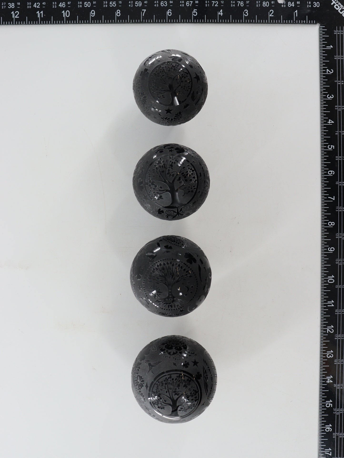 Obsidian Spheres Set of 4 - Expert Supplier of Wholesale Crystals & Bulk Gemstones