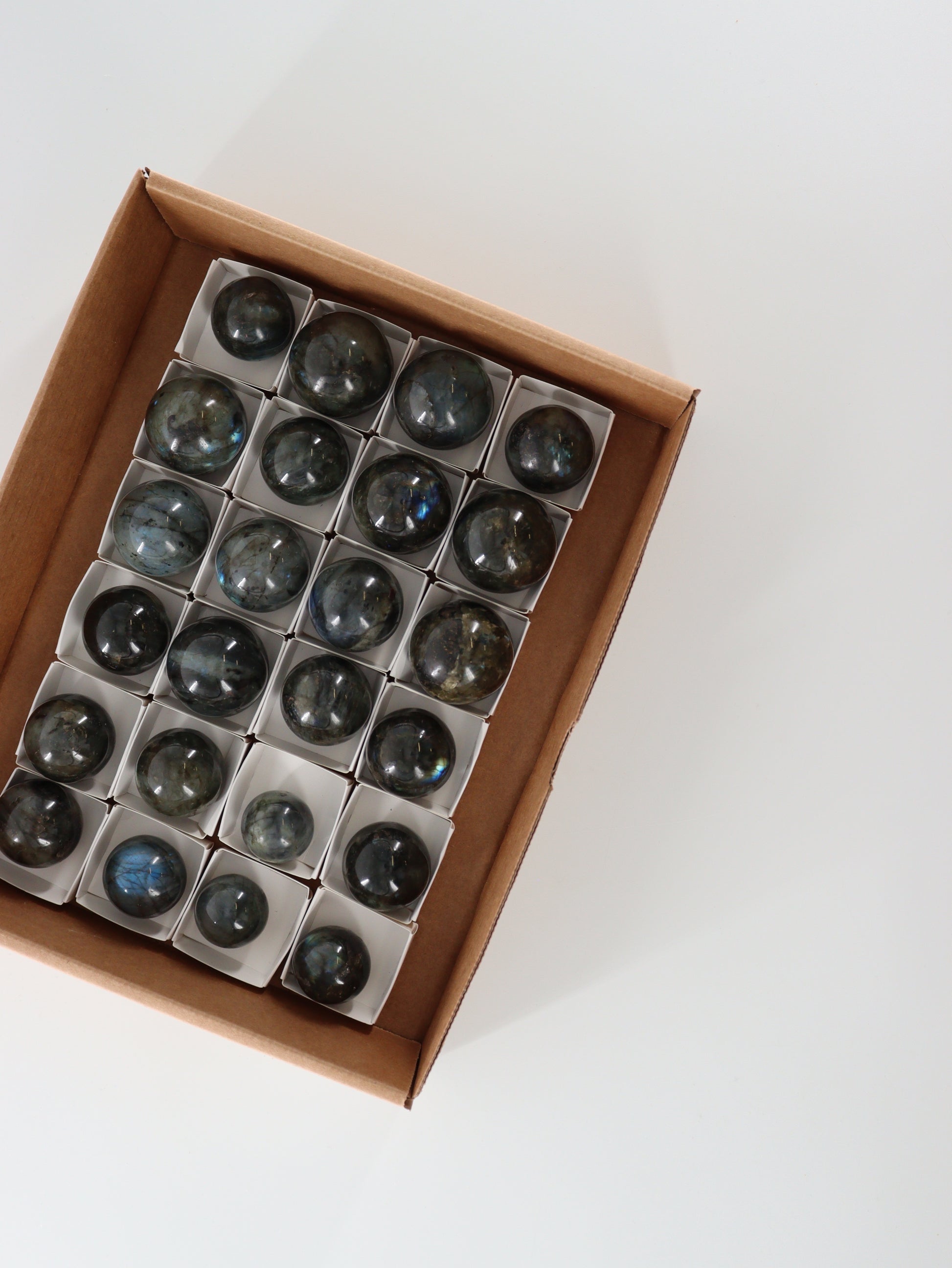 Labradorite Spheres Flat - Expert Wholesale and Supplier of Wholesale Crystals & Bulk Gemstones, []