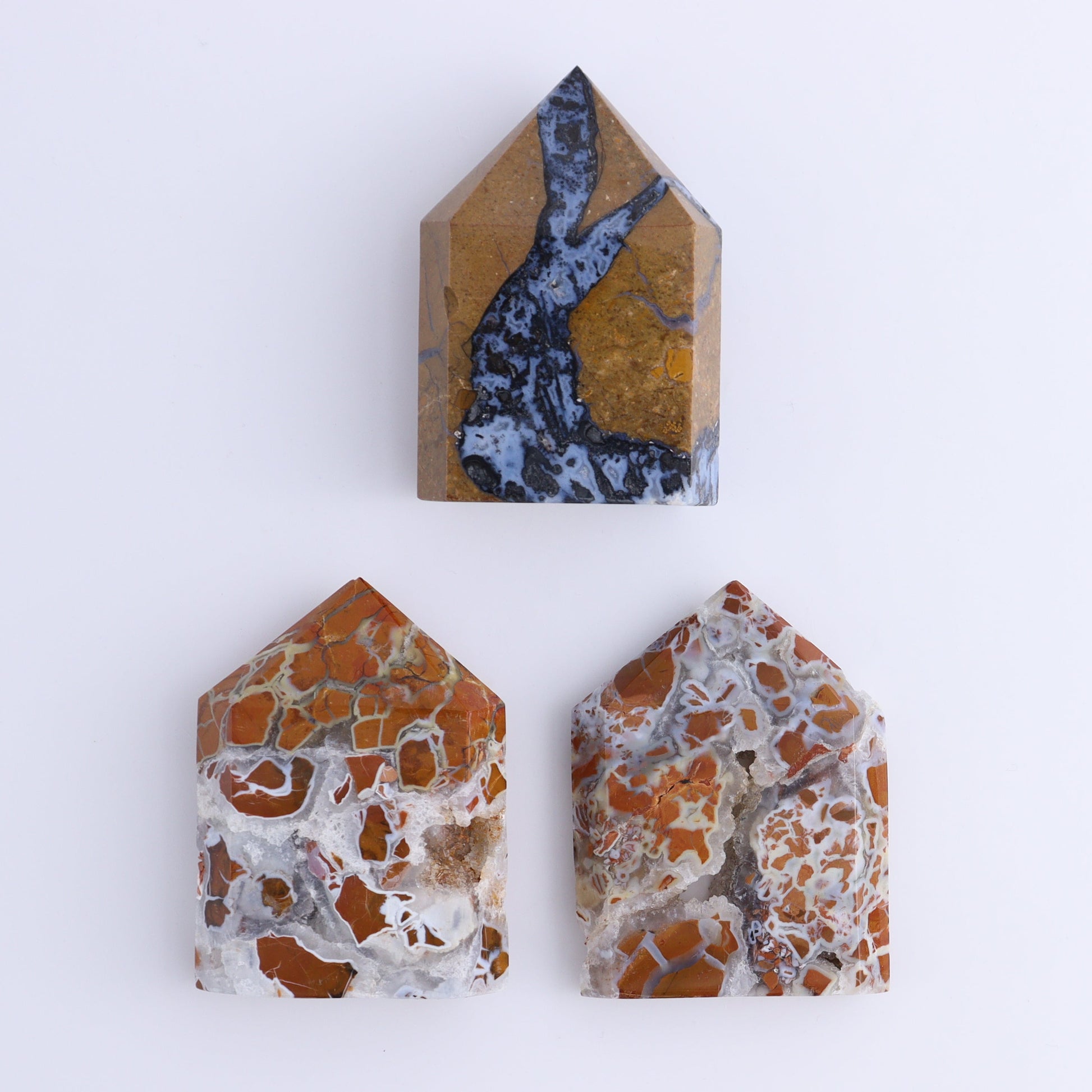 Brecciated Jasper Towers Set of 11 - Expert Wholesale and Supplier of Wholesale Crystals & Bulk Gemstones, ["Brecciated Jasper","Indonesia","Towers"]