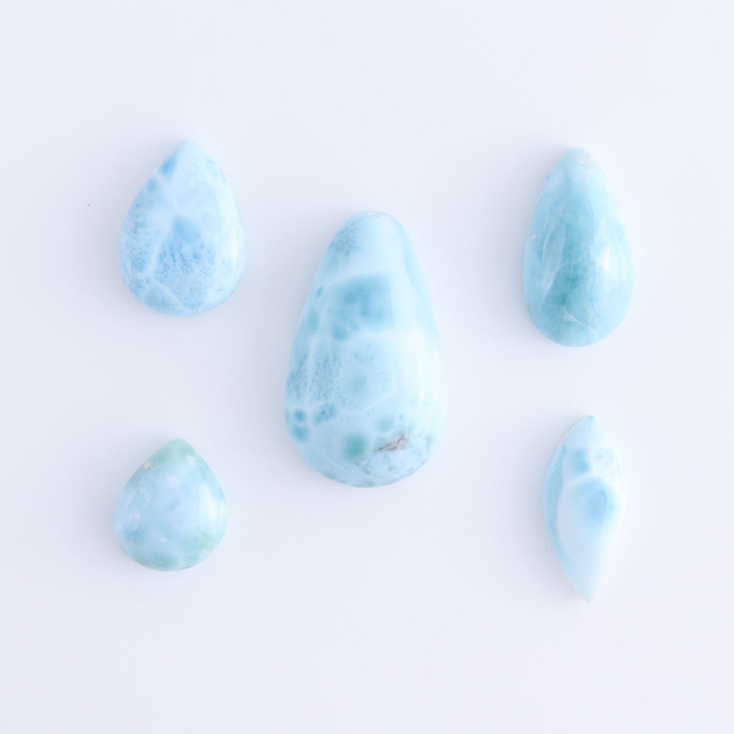 Larmiar Cabs Set of 10 - Expert Wholesale and Supplier of Wholesale Crystals & Bulk Gemstones, ["Cabs","Freeform","Freeforms","Larimar"]