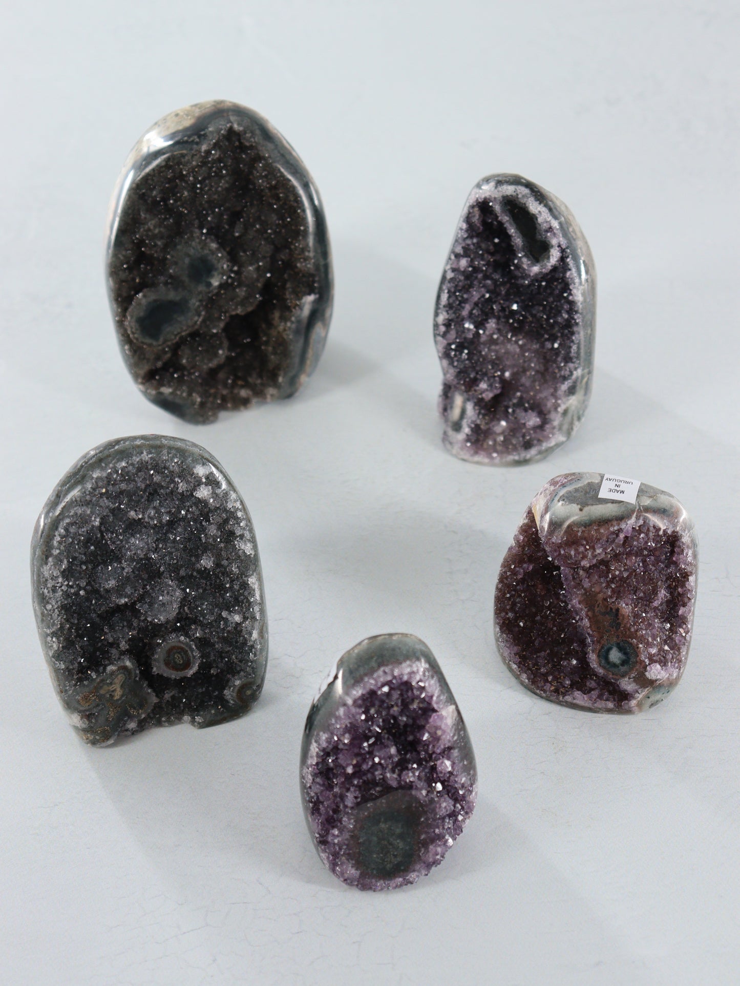 Amethyst Cut Base set of 5 - Expert Vendor of Wholesale Crystals