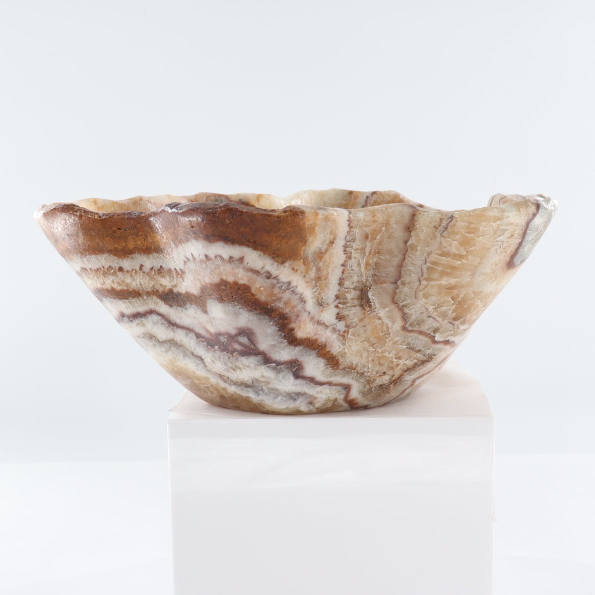 Mexican Onyx/Calcite Bowl 16"