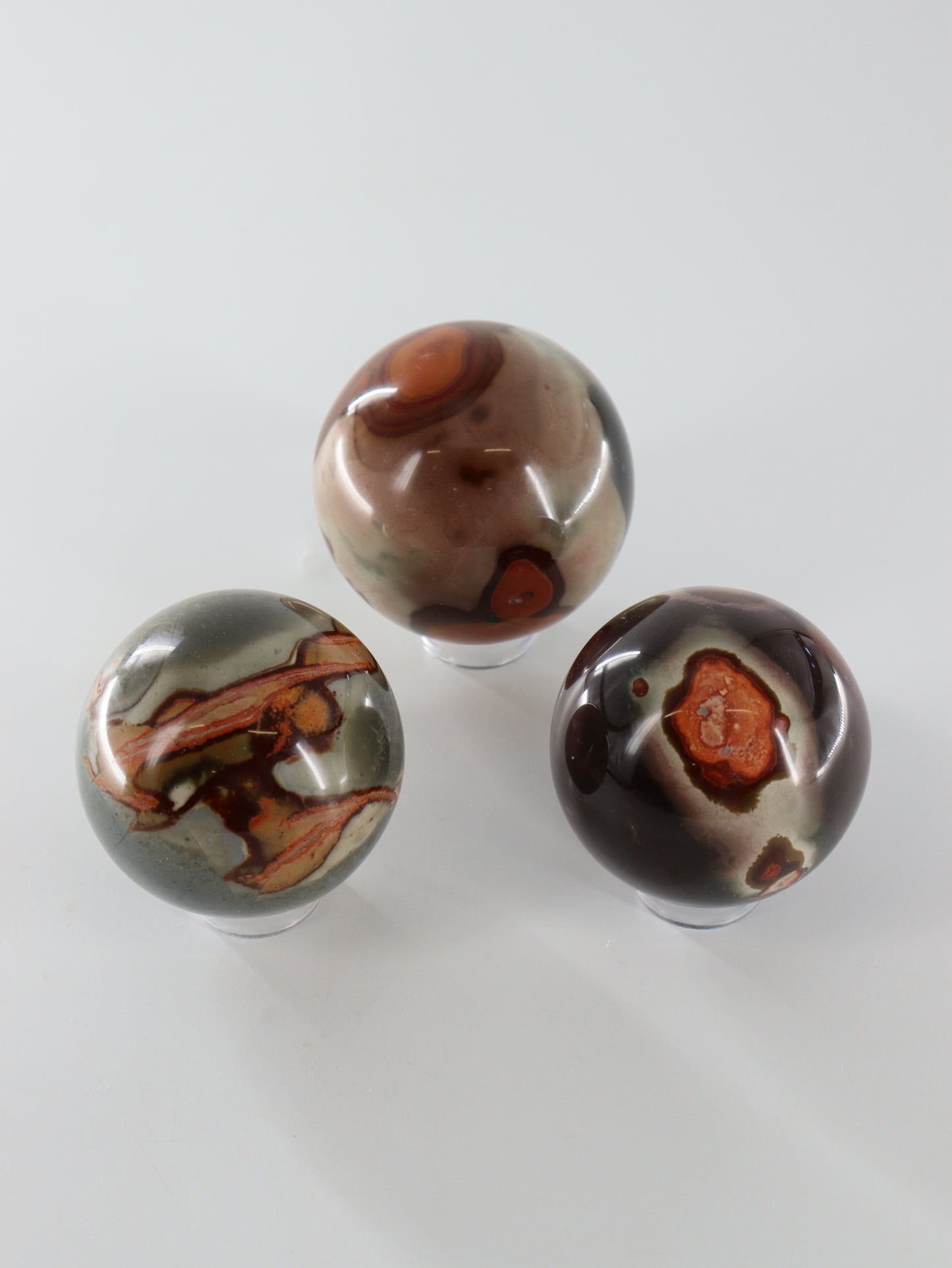 Polychrome Jasper Spheres Set of 6 - Expert Wholesale and Supplier of Wholesale Crystals & Bulk Gemstones, []