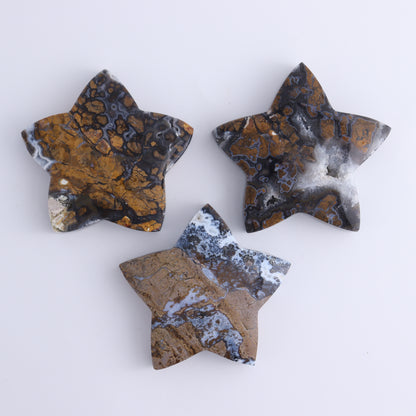Brecciated Jasper Stars Set of 6 - Expert Wholesale and Supplier of Wholesale Crystals & Bulk Gemstones, ["Brecciated Jasper","Indonesia","stars"]