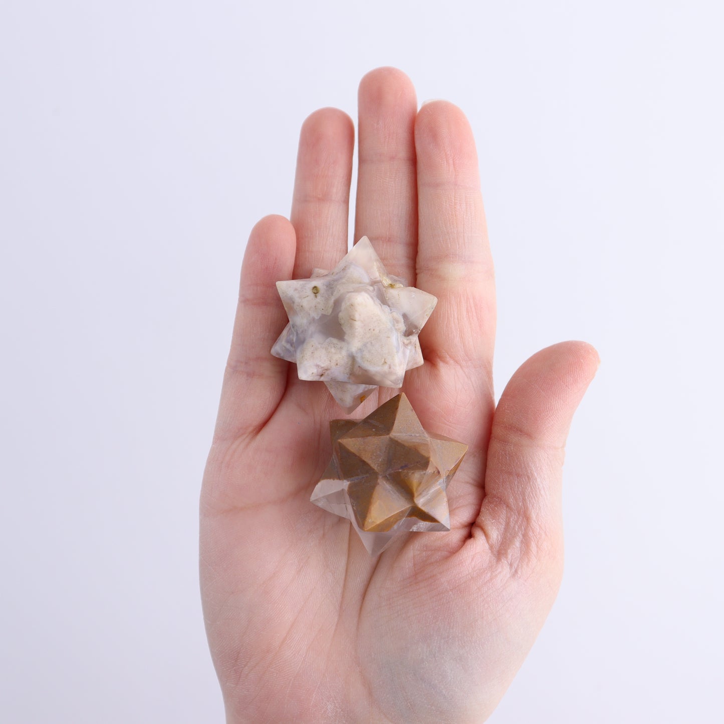 Mixed Stones Stars Set of 15 - Expert Wholesale and Supplier of Wholesale Crystals & Bulk Gemstones, ["jasper","Quartz","Rose Quartz","stars"]