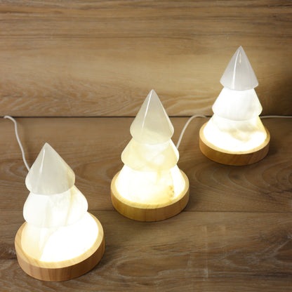 Onyx Christmas Tree Lamps Set of 3 - Expert Supplier of Wholesale Crystals & Bulk Gemstones