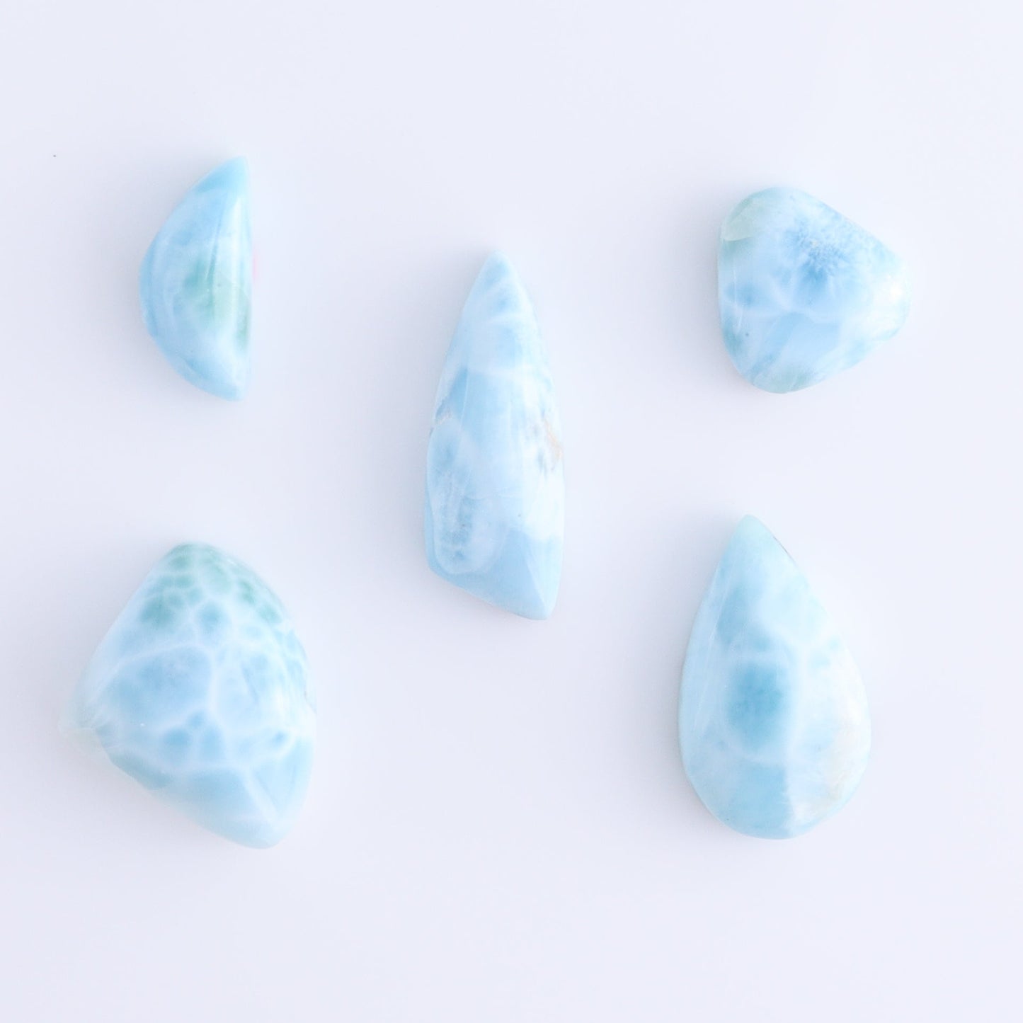 Larmiar Cabs Set of 10 - Expert Wholesale and Supplier of Wholesale Crystals & Bulk Gemstones, ["Cabs","Freeform","Freeforms","Larimar"]