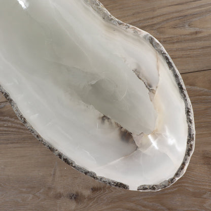 Mexican Onyx/Calcite Canoe Bowl 34"