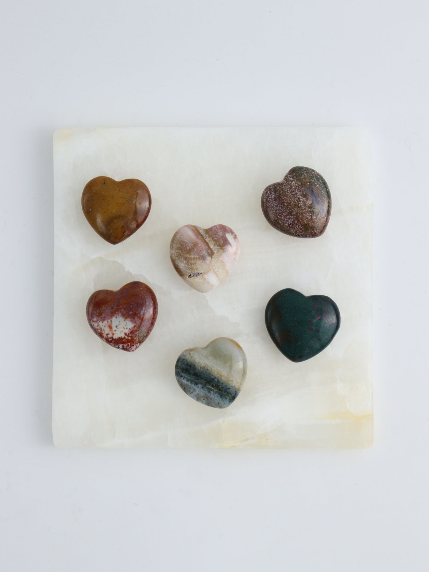 1/2kg Ocean Jasper Hearts - Expert Supplier of Wholesale Crystals & Bulk Gemstones