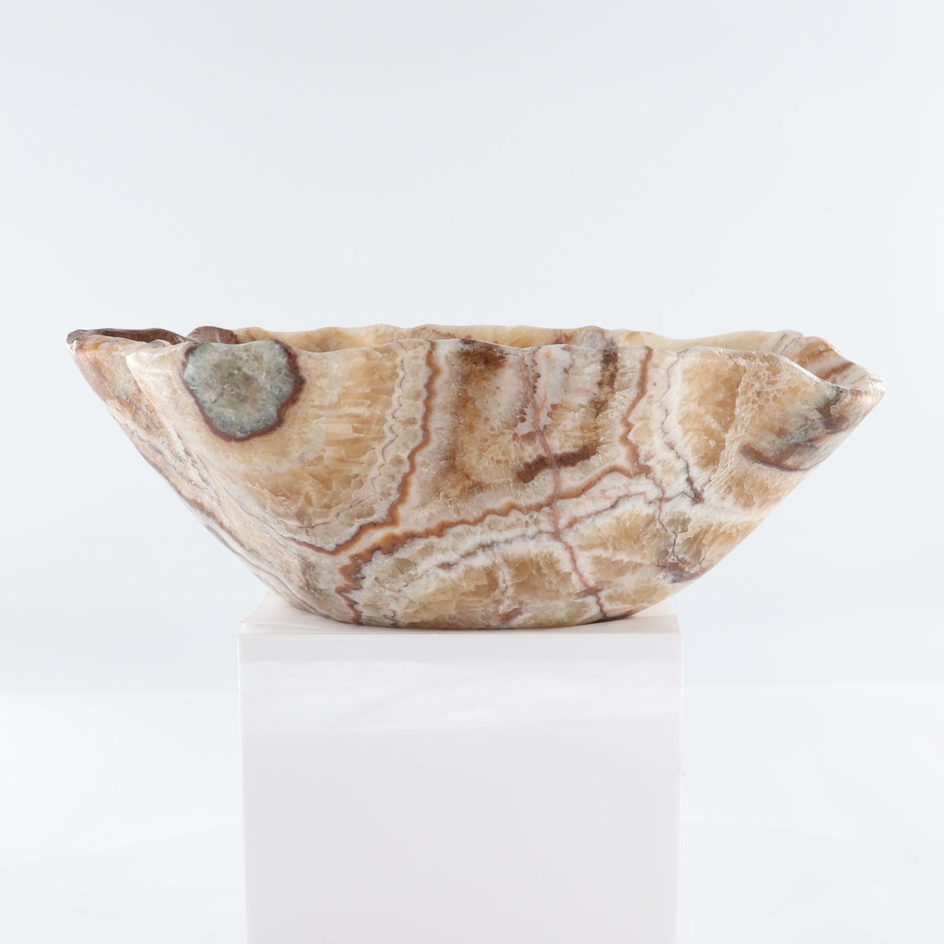 Mexican Onyx/Calcite Bowl 16"