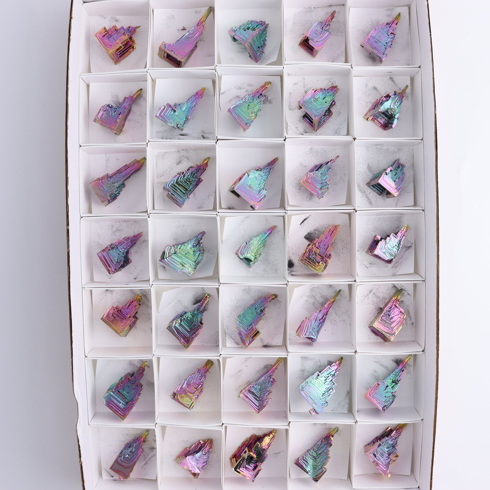 Bismuth Flat of 35 - Expert Wholesale and Supplier of Wholesale Crystals & Bulk Gemstones, ["Bismuth"]