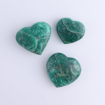 Amazonite Hearts Set of 12 - Expert Wholesale and Supplier of Wholesale Crystals & Bulk Gemstones, ["Amazonite","Hearts","Madagascar"]
