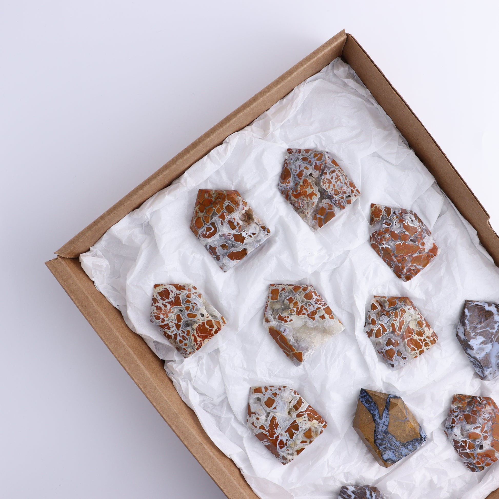 Brecciated Jasper Towers Set of 11 - Expert Wholesale and Supplier of Wholesale Crystals & Bulk Gemstones, ["Brecciated Jasper","Indonesia","Towers"]
