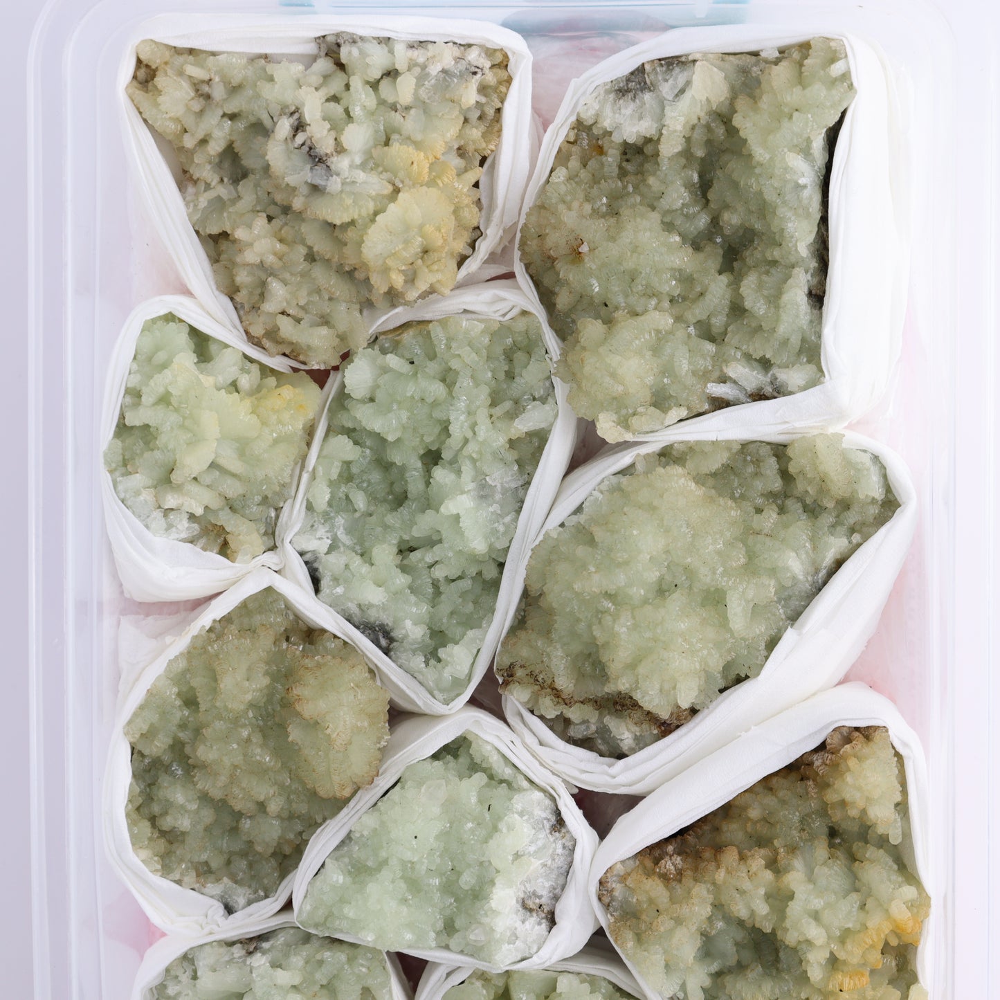 Prehnite Flat from Morocco - Expert Wholesale and Supplier of Wholesale Crystals & Bulk Gemstones, ["Clusters","Flats","Morocco","Prehnite"]