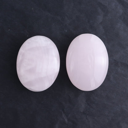 Pink Mangano Calcite Palm Stone Set of 6