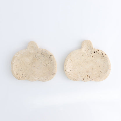 One Travertine Pumpkin Dish