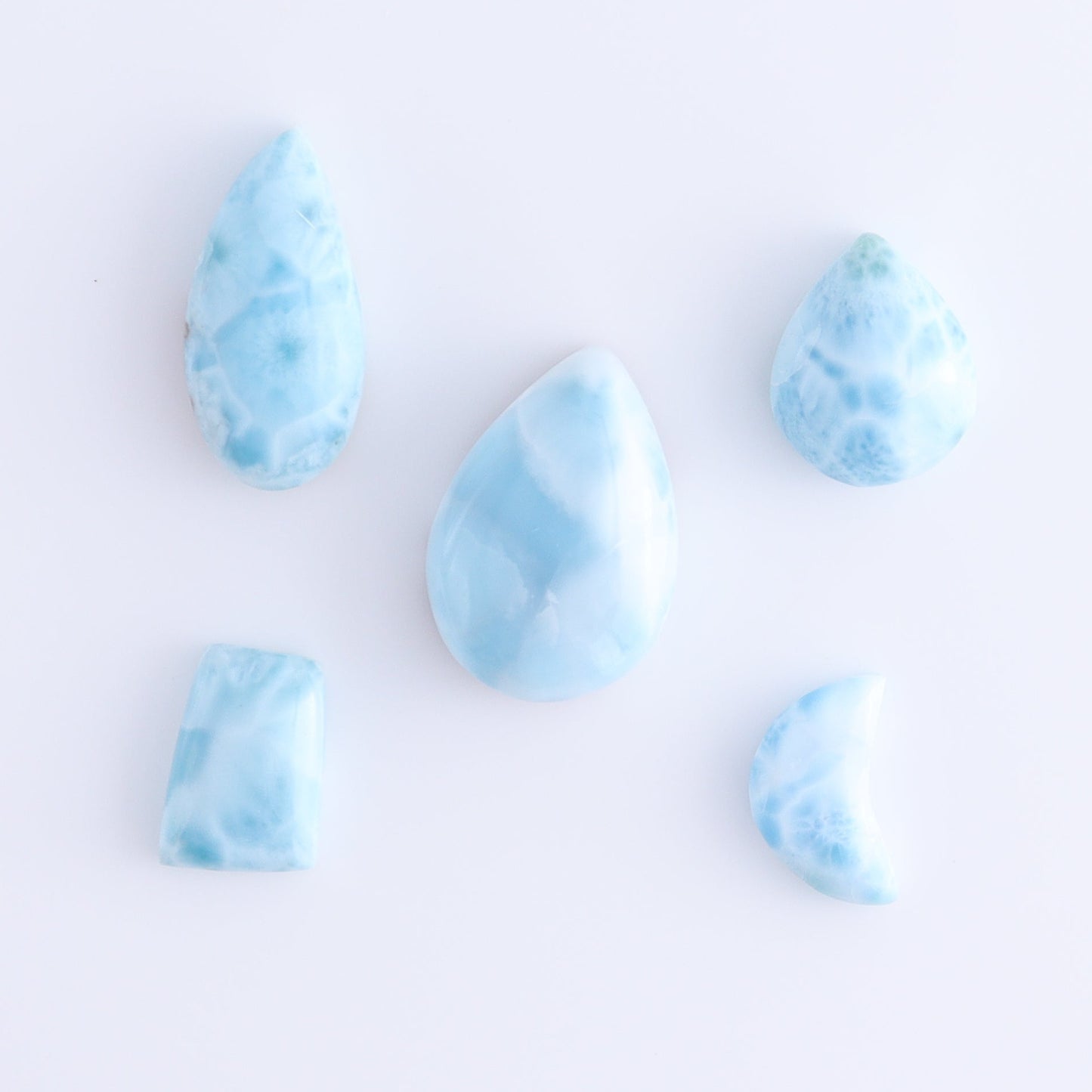 Larmiar Cabs Set of 10 - Expert Wholesale and Supplier of Wholesale Crystals & Bulk Gemstones, ["Cabs","Freeform","Freeforms","Larimar"]