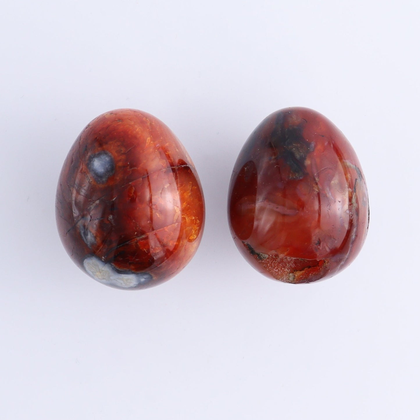 Carnelian Eggs Set of 12 - Expert Wholesale and Supplier of Wholesale Crystals & Bulk Gemstones, ["carnelian","Eggs","Madagascar"]