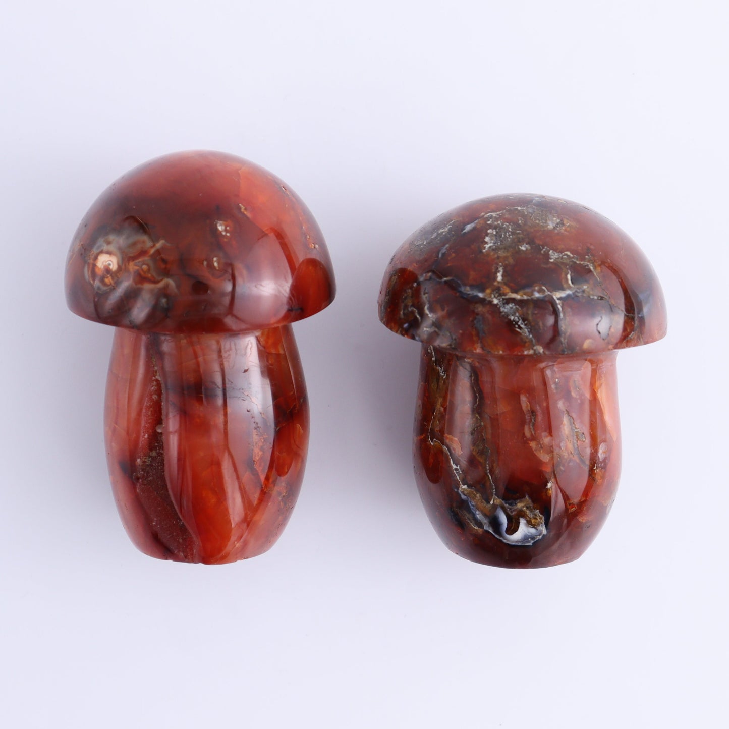 Carnelian Mushrooms Set of 10 - Expert Wholesale and Supplier of Wholesale Crystals & Bulk Gemstones, ["carnelian","Madagascar","Mushrooms"]