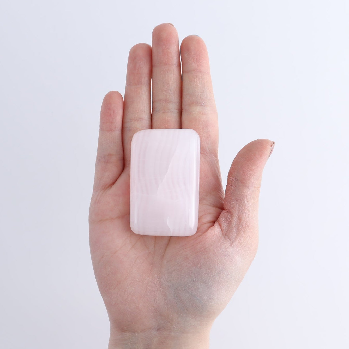 Pink Mangano Calcite Rectangles Set of 12