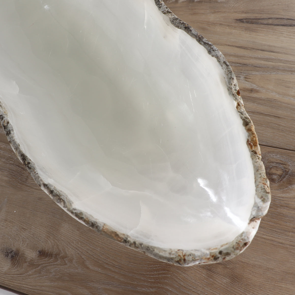 Mexican Onyx/Calcite Canoe Bowl 34"