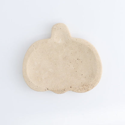 One Travertine Pumpkin Dish
